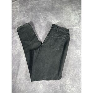 Lands End Jeans Womens 14 Black Cotton Made‎ In Usa